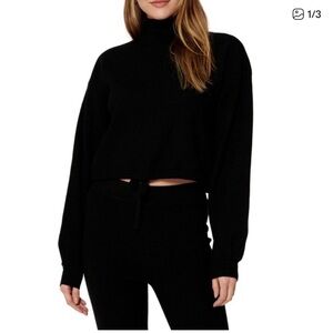 Bar III Black Track Pants & sweater